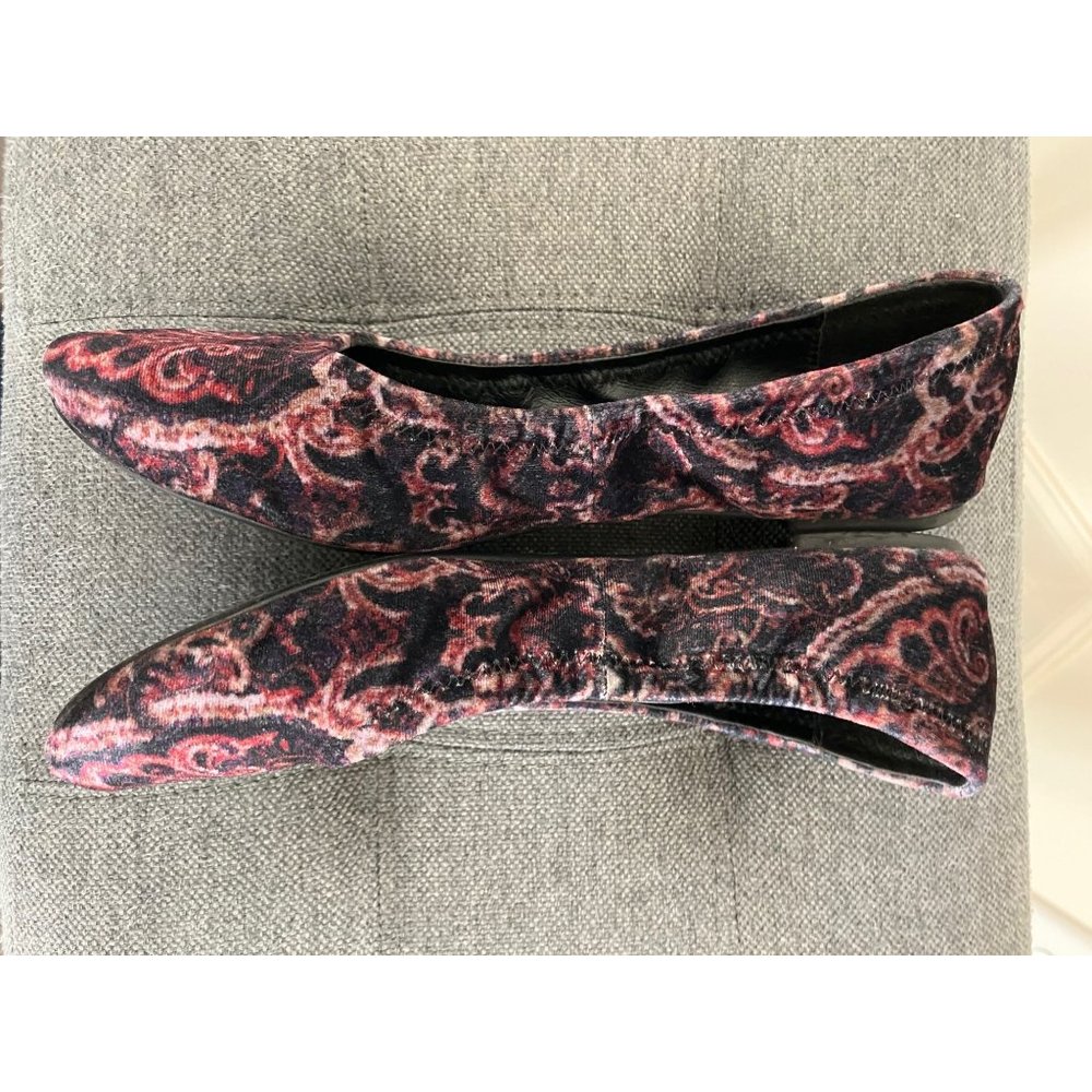Lucky Brand Multicolor Paisley Flats Size 8 - Picture 3 of 4